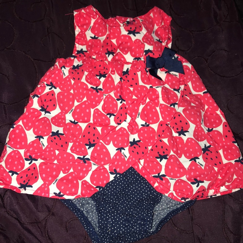 strawberry navy blue dress.